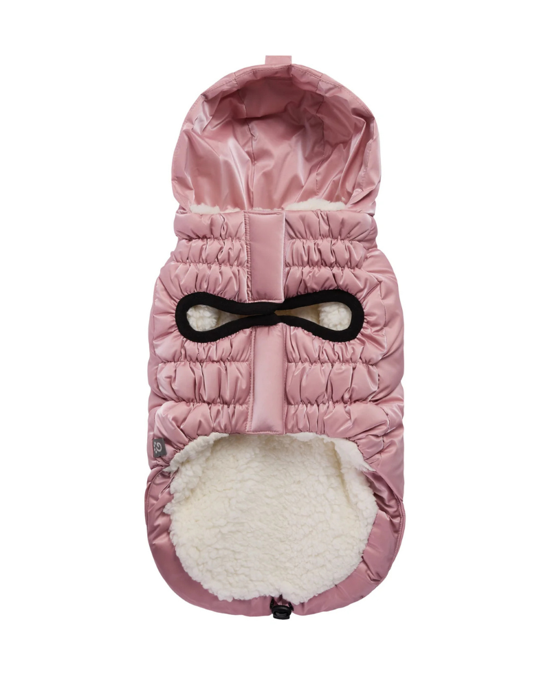 Lunar Glow Dog Parka in Pink