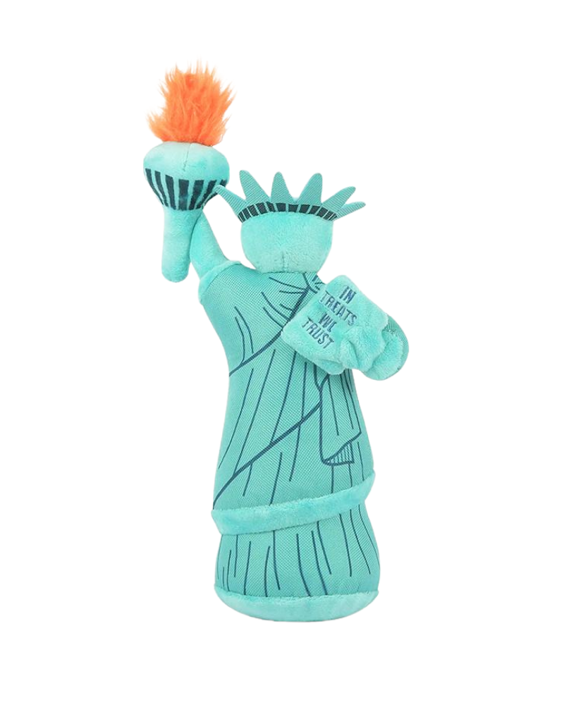 Statue of Liberty Squeaky Plush Dog Toy