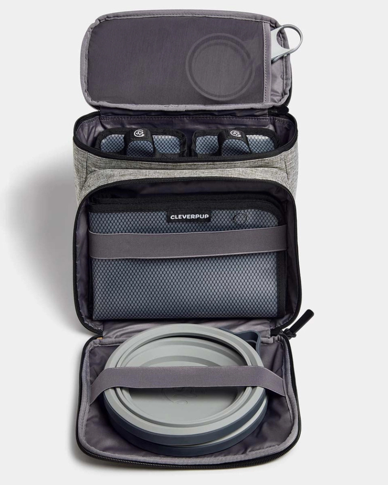 Bistro Box Dog Food Travel Kit in Graphite or Heather Grey