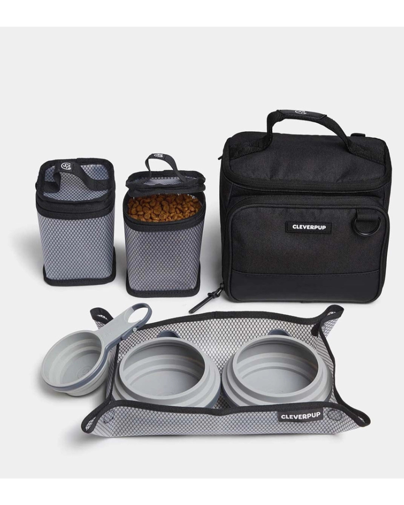 Bistro Box Dog Food Travel Kit in Graphite or Heather Grey