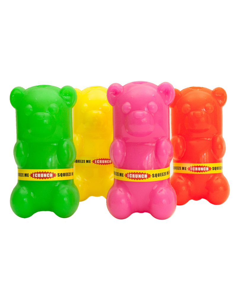 Gummy Bear Crunch Dog Toy (Made in the USA)