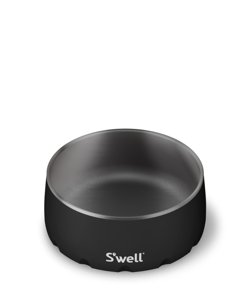 Stainless Steel Dog Bowl in Onyx