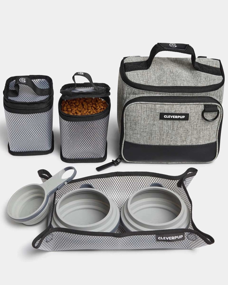Bistro Box Dog Food Travel Kit in Graphite or Heather Grey