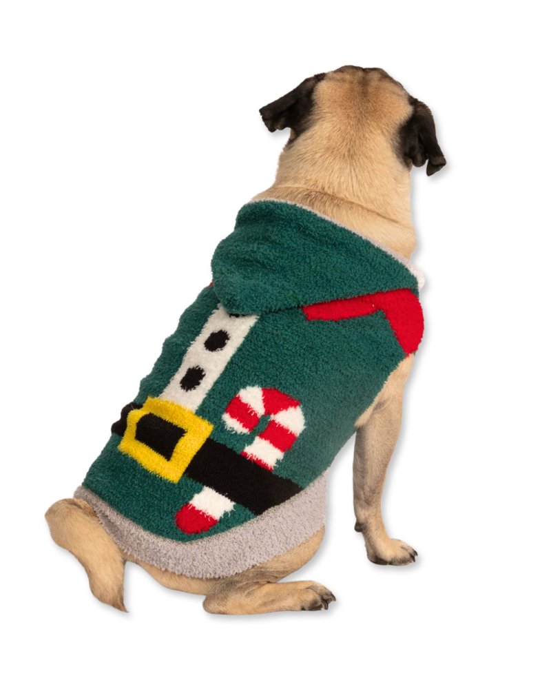 Chenille Elf Dog Hoodie