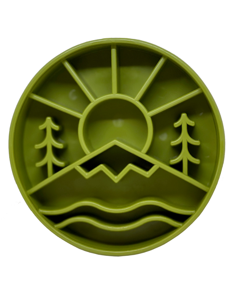 Great Outdoors Slow Feeder Dog Bowl (Made in the USA)