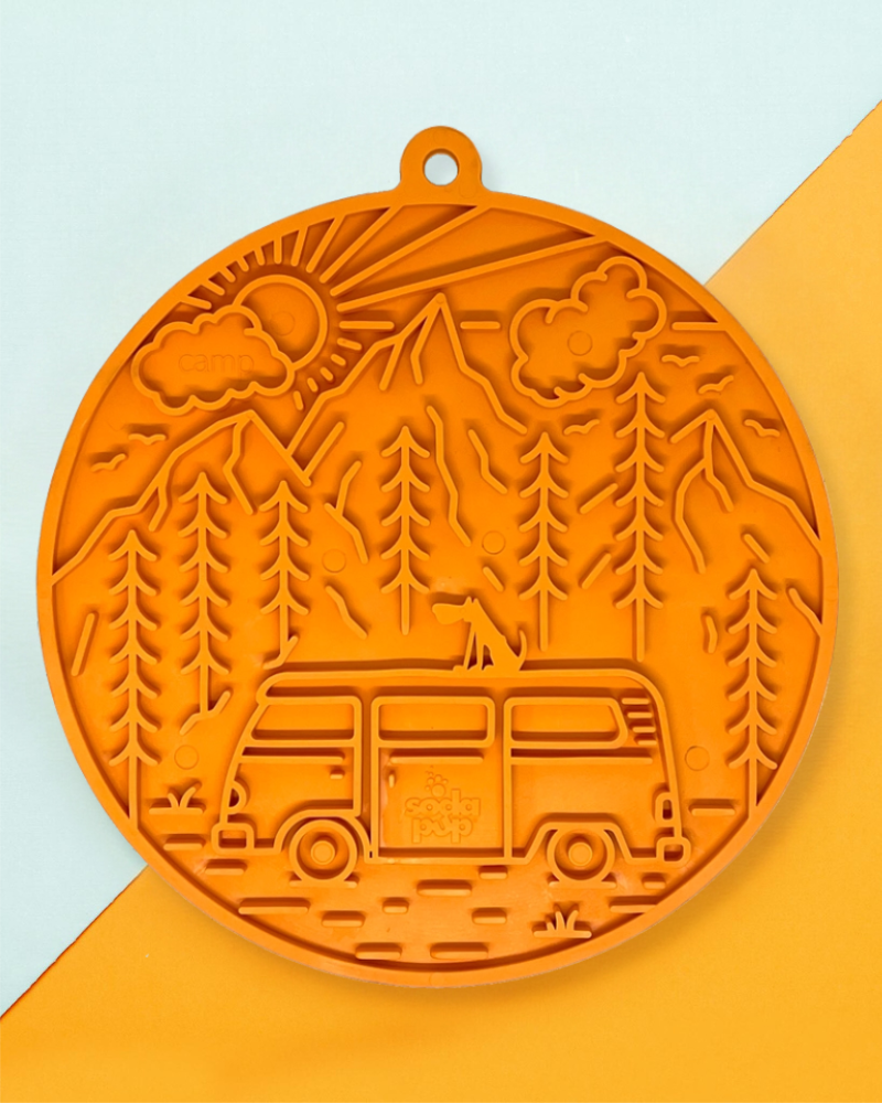 Camp Enrichment Lick Mat with Suction Cups (Made in the USA)