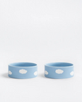 Ceramic Cloud Dog Bowl Set (Made in Portugal)