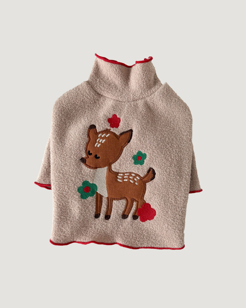 Spotted Deer Fluffy Dog Shirt