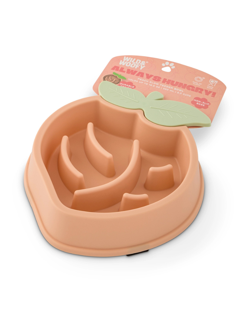 Peach Slow Feeder for Dogs