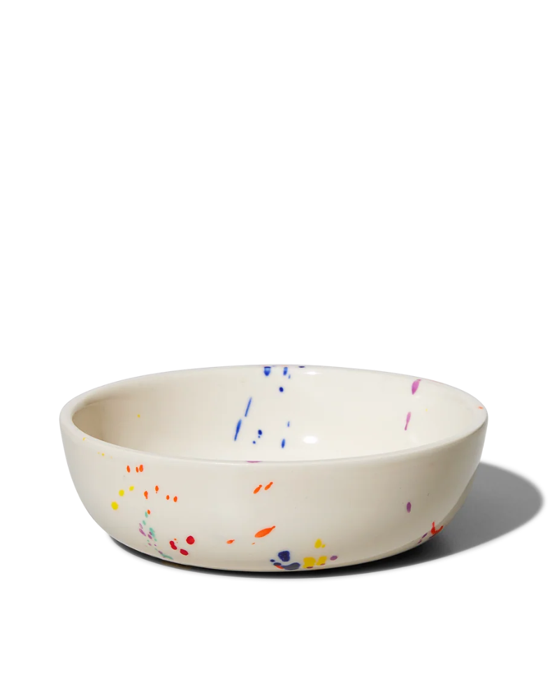 Ceramic Pet Bowl in Confetti (Made in the USA)
