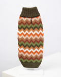 Forest Chevron Alpaca Knit Dog Sweater (FINAL SALE)
