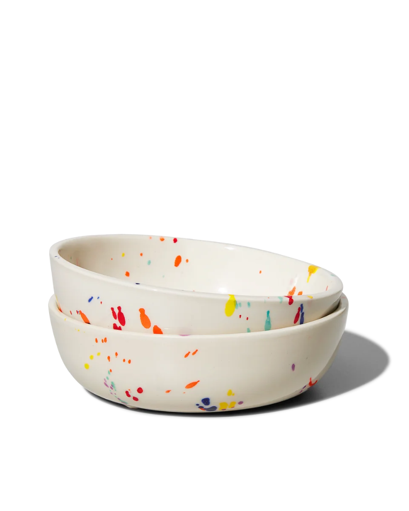 Ceramic Pet Bowl in Confetti (Made in the USA)