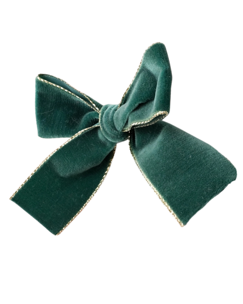 Holiday Velvet Ribbon Dog Bow (Made in the USA)