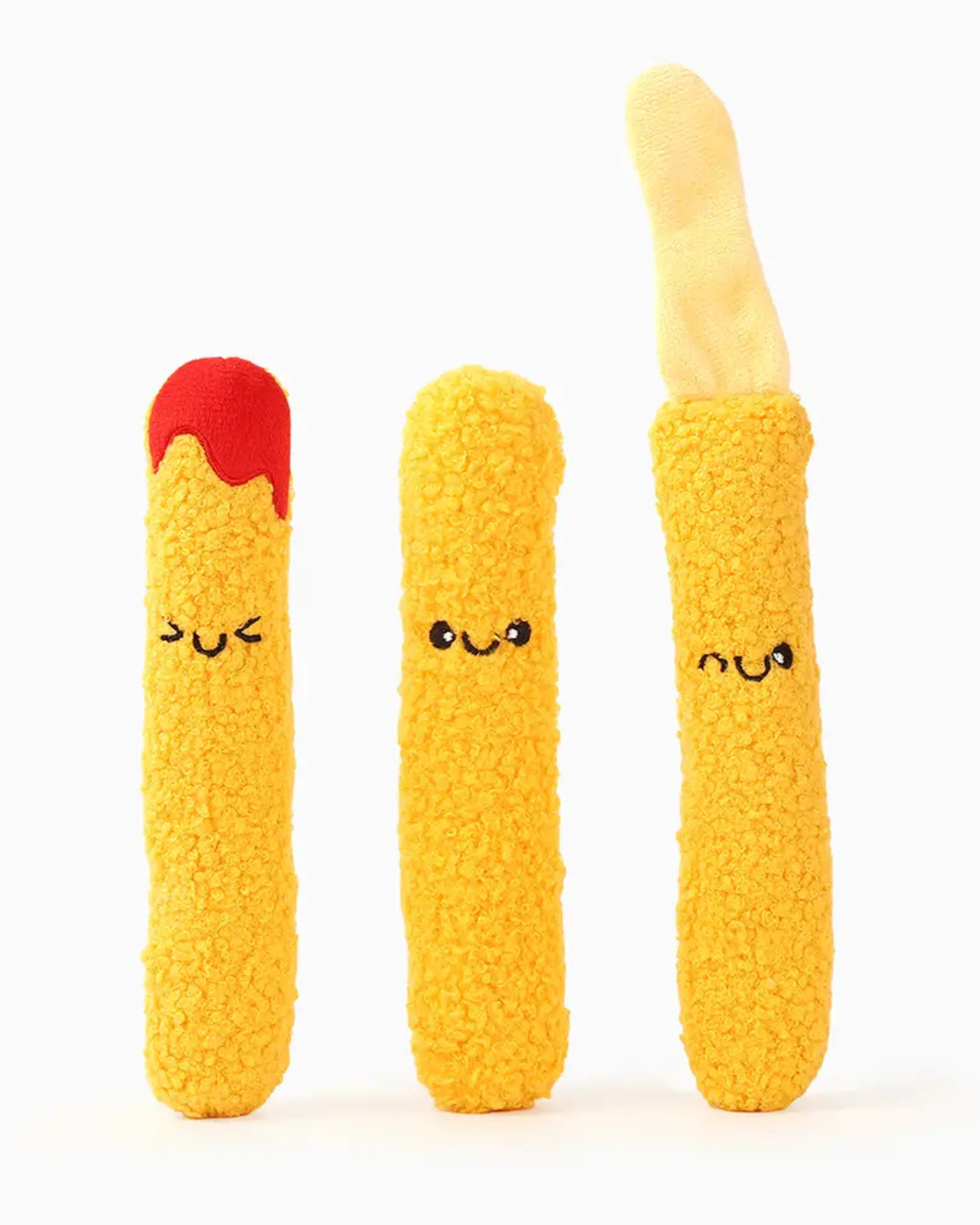 Mozzarella Sticks Crinkle Interactive Dog Toy