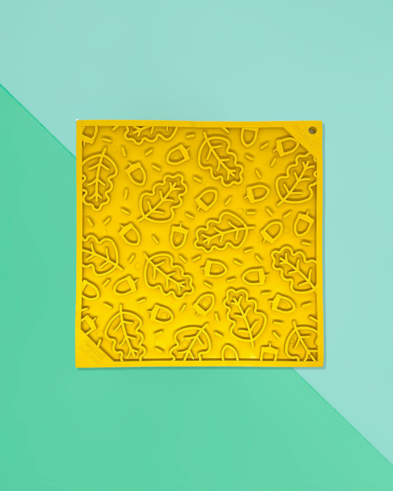 Autumn Leaves Dog Lick Mat (Made in the USA)
