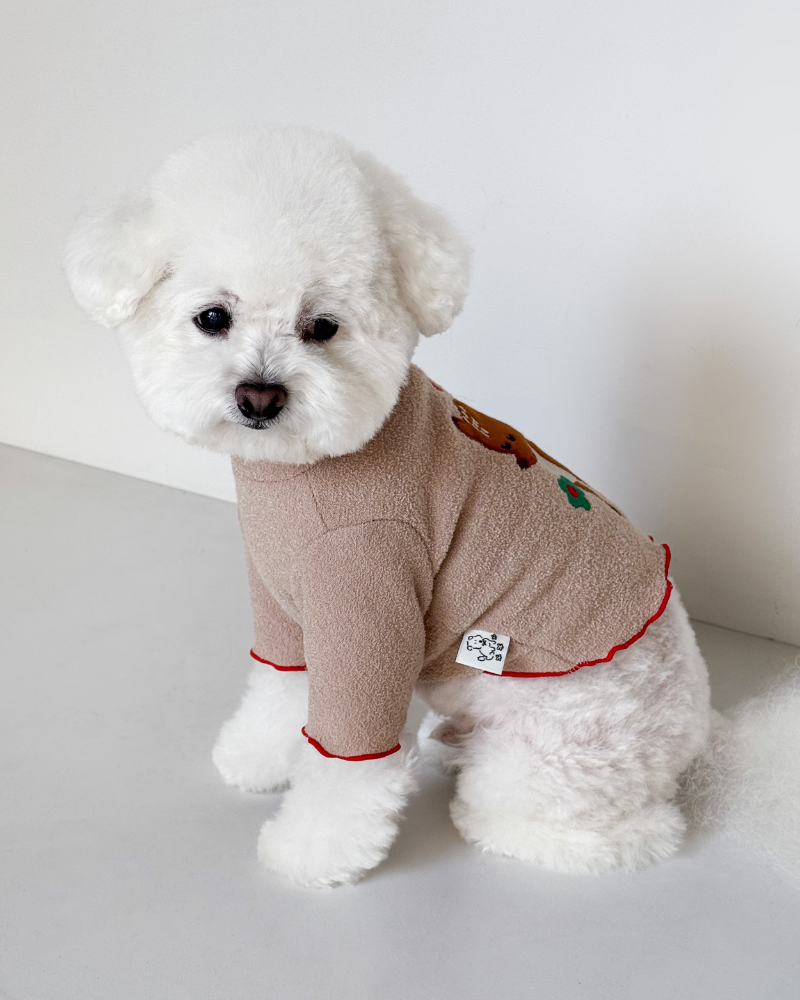 Spotted Deer Fluffy Dog Shirt
