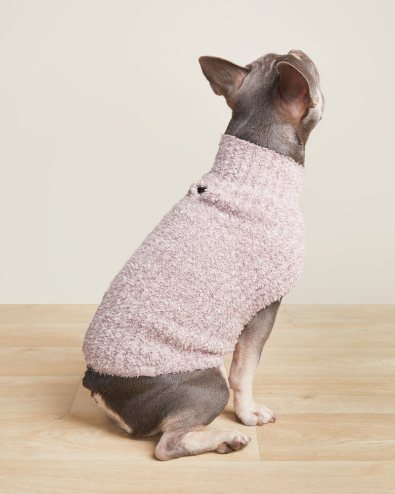 CozyChic® Ribbed Pet Sweater in Heathered Vintage Rose