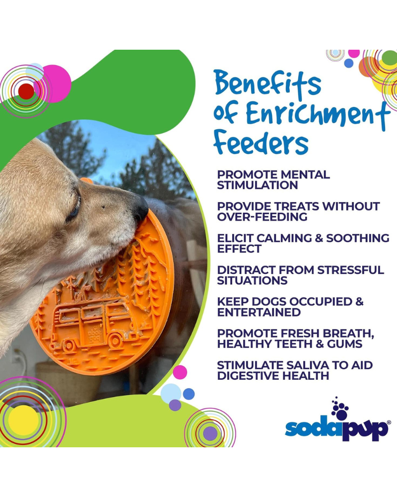 Camp Enrichment Lick Mat with Suction Cups (Made in the USA)