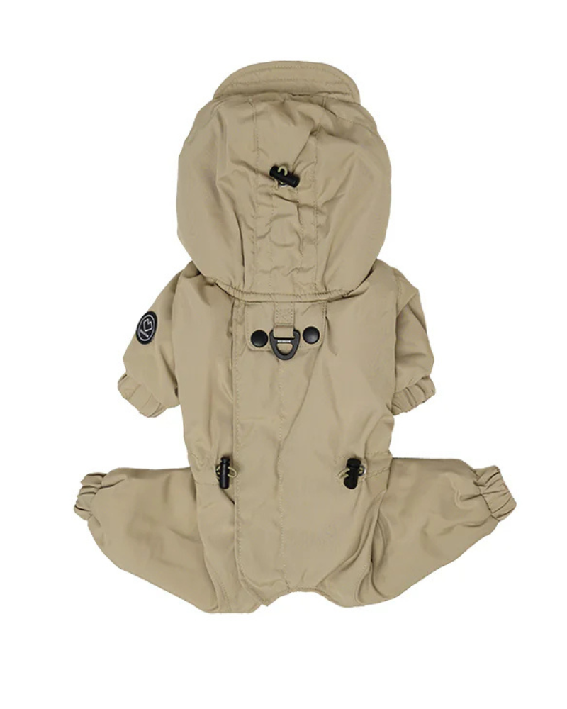 Fleece-Lined Winter Coverall for Dogs (in Black, Lavender or Tan)