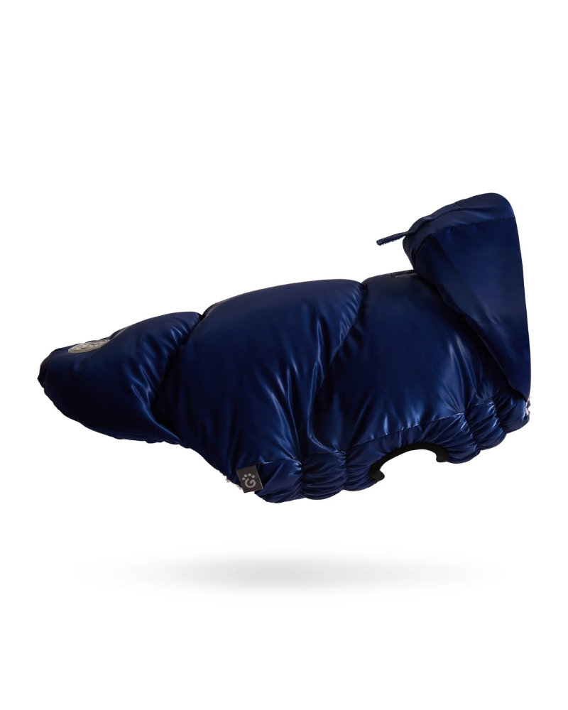 Lunar Glow Dog Parka in Blue