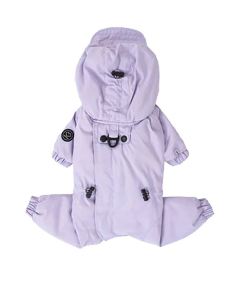 Fleece-Lined Winter Coverall for Dogs (in Black, Lavender or Tan)