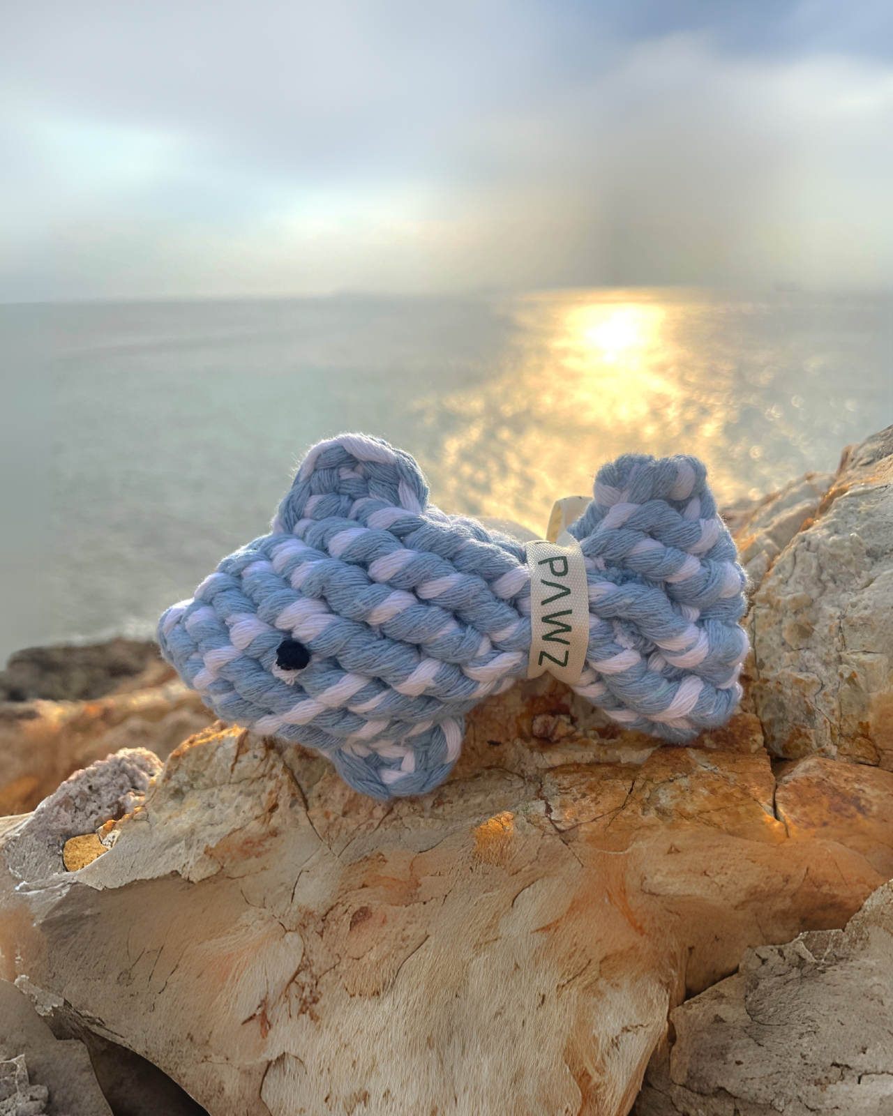 April the Fish Sustainable Handmade Nautical Dog Rope Toy