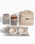 Bistro Box Dog Food Travel Kit in Check