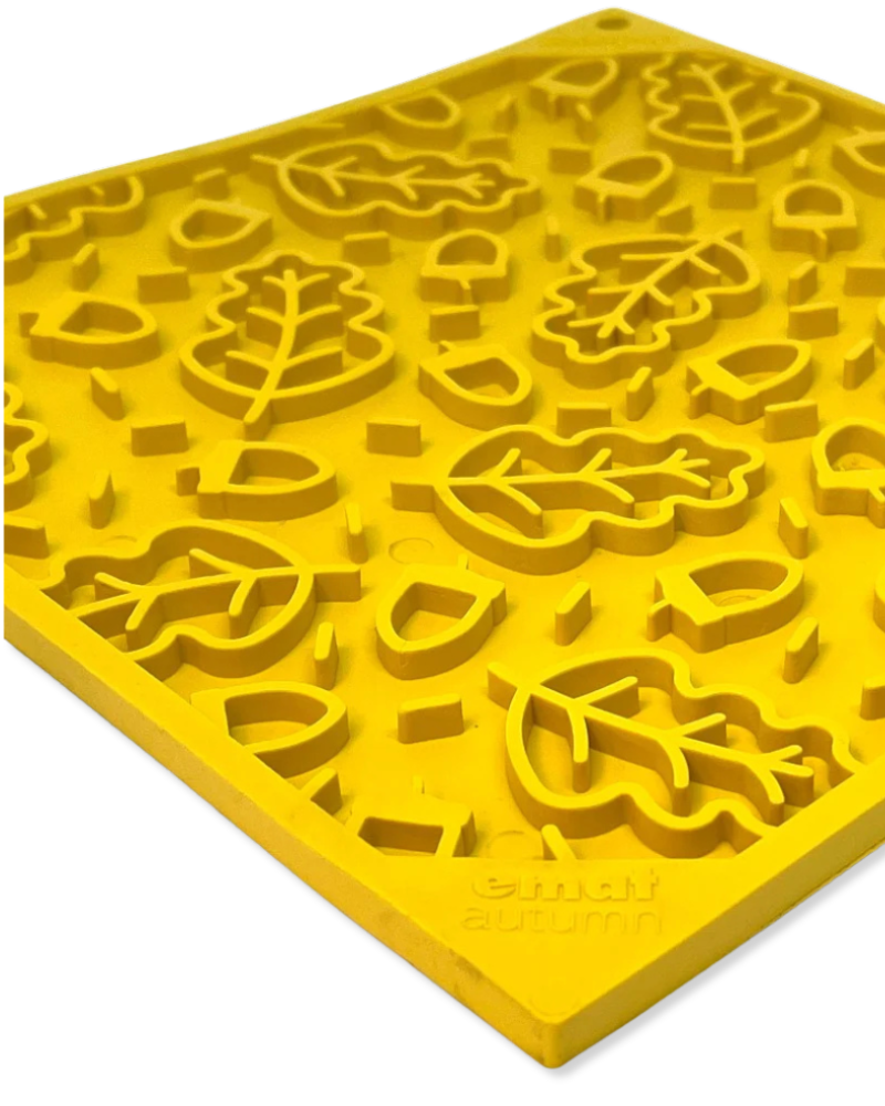 Autumn Leaves Dog Lick Mat (Made in the USA)