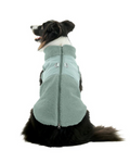 Zip Up Sherpa Dog Harness Vest in Green