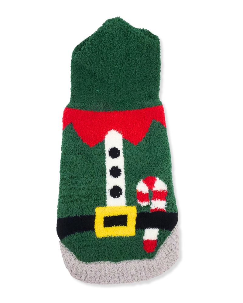 Chenille Elf Dog Hoodie