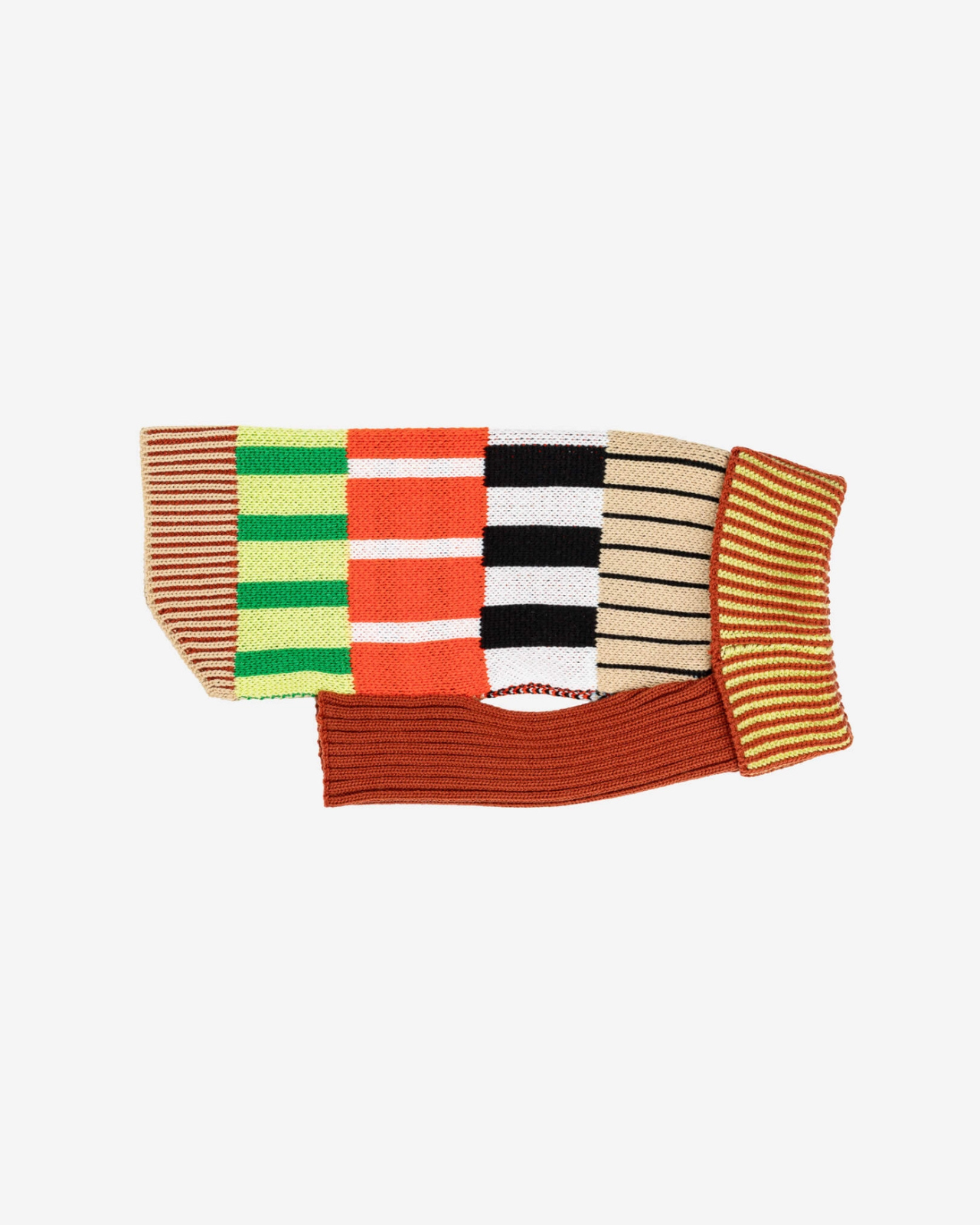 Patchwork Stripe Dog Sweater