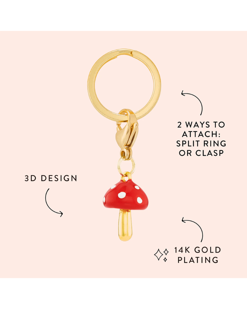 Toadstool Dog Collar Charm