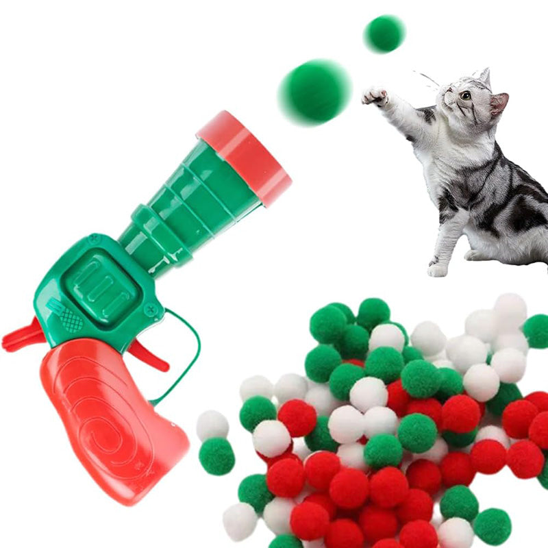 Interactive Cat Ball Toy Launcher Gun | Cat Balls Fetch Toy
