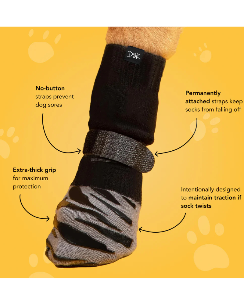 TigerToes Non-Slip Dog Socks