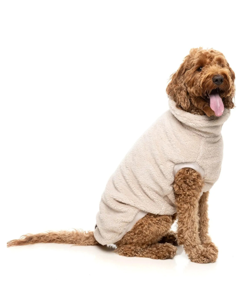 Turtle Teddy Dog Fleece in Beige