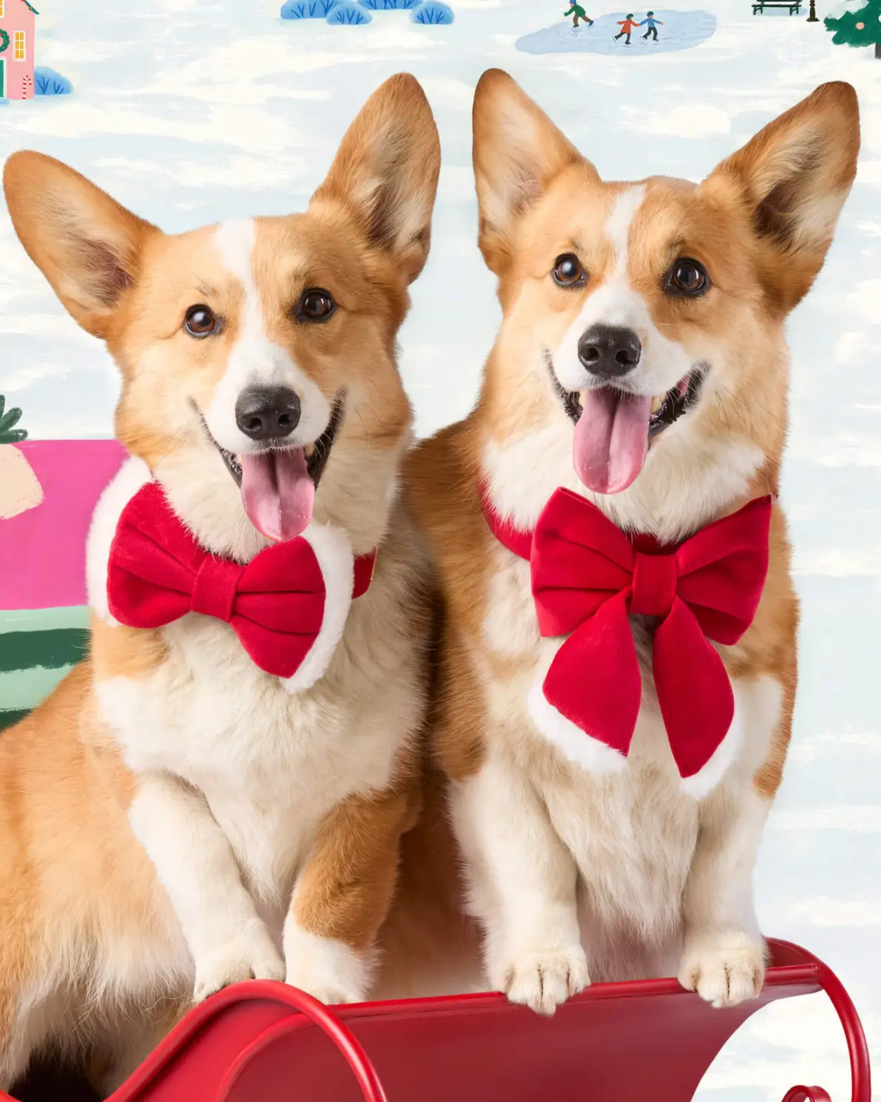 Santa Paws Dog Bow Tie