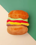 American Classic Hamburger Plush Dog Toy