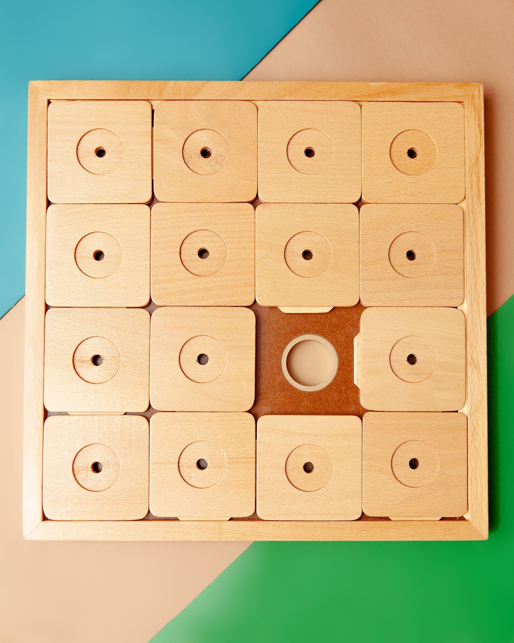 Wooden Sudoku Dog Treat Puzzle Game (16 Squares)