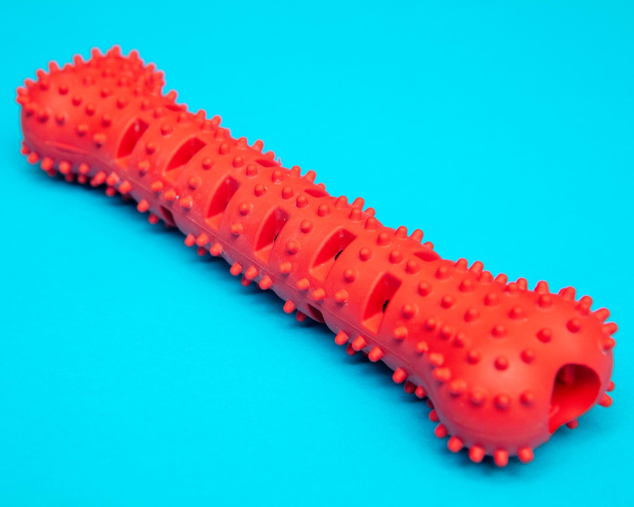 Natural Rubber Bone Treatbrush for Dogs