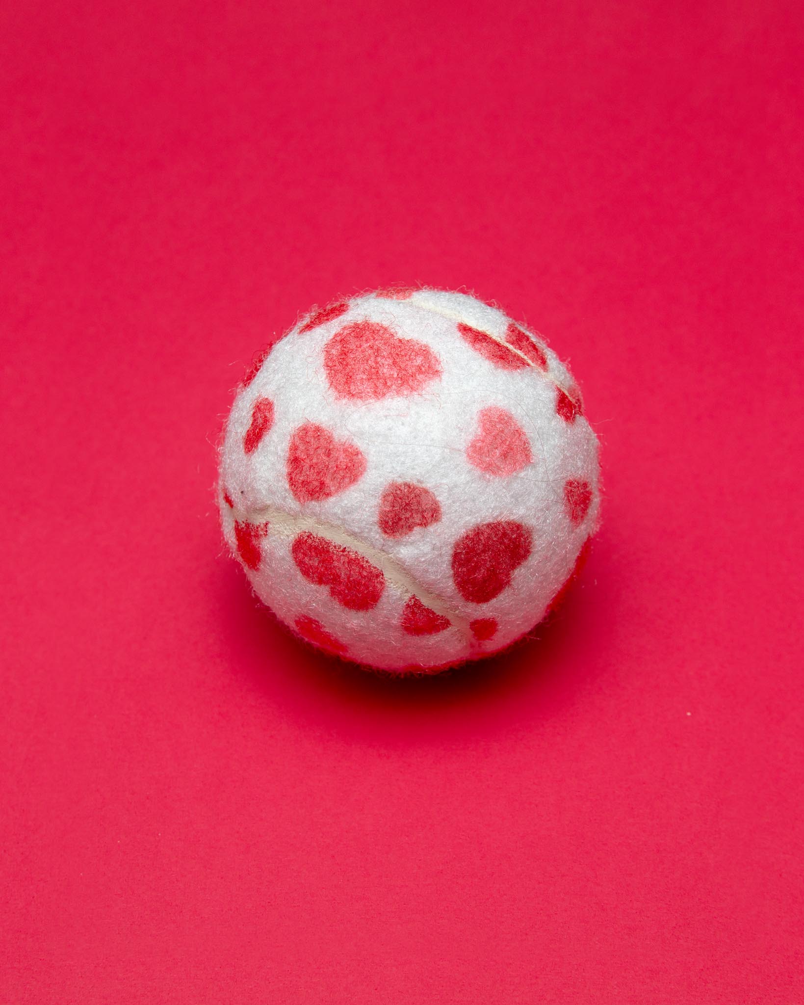 Love Hearts Tennis Ball Toys for Dogs
