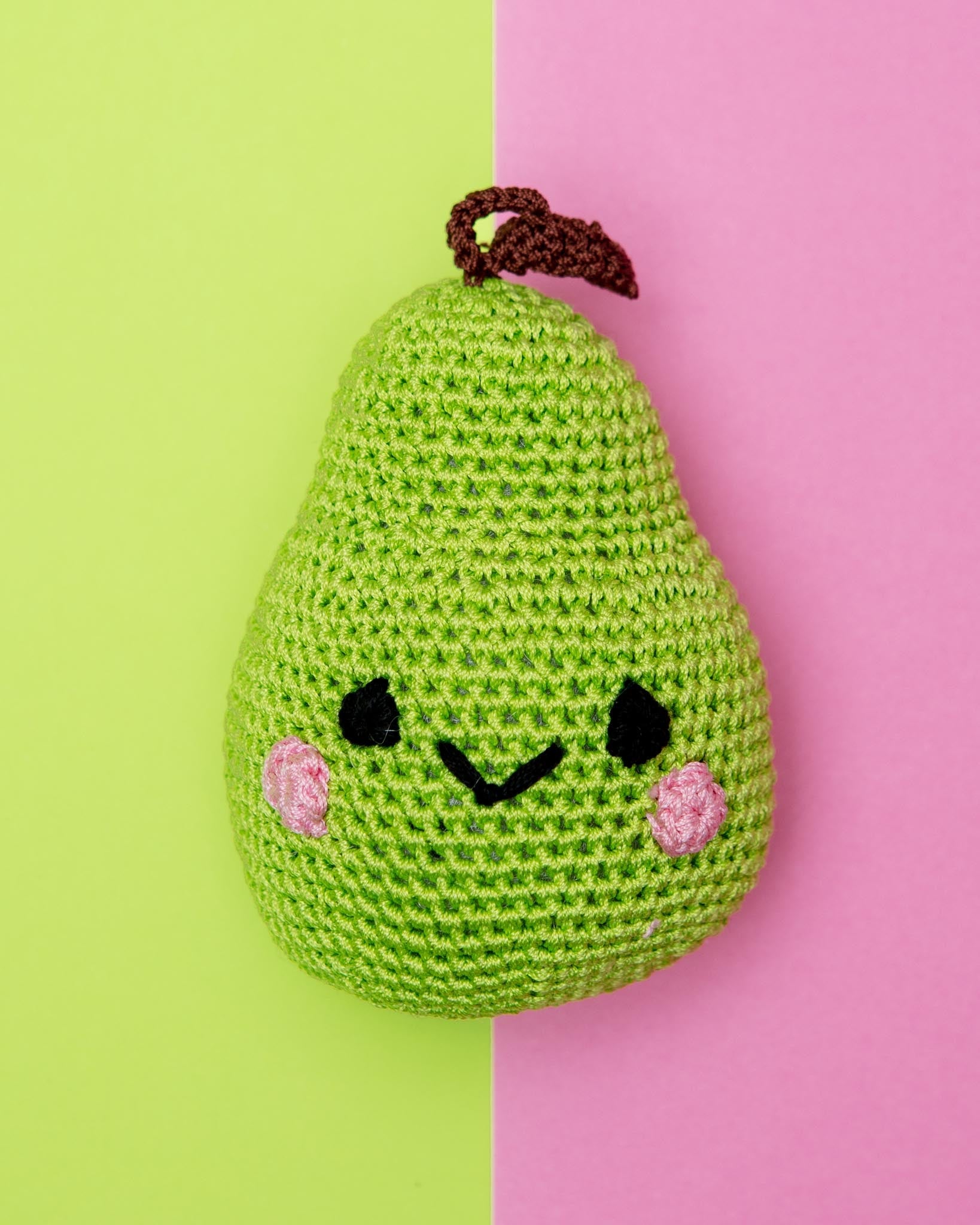 Bartlett Pear Organic Cotton Knit Dog Toy