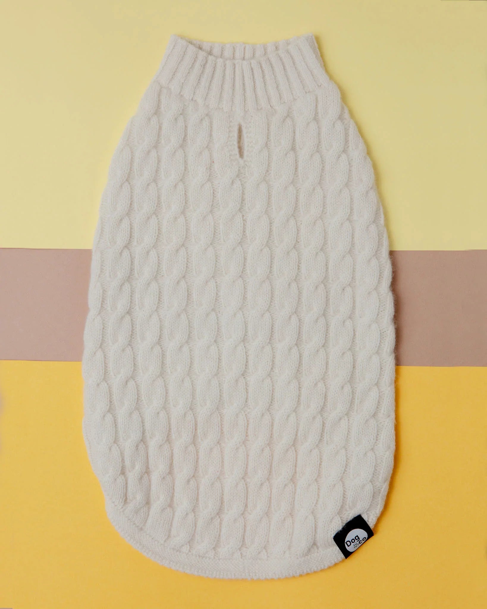 The Uptown Cable Knit Sweater in Natural Merino Wool (Made in NYC)