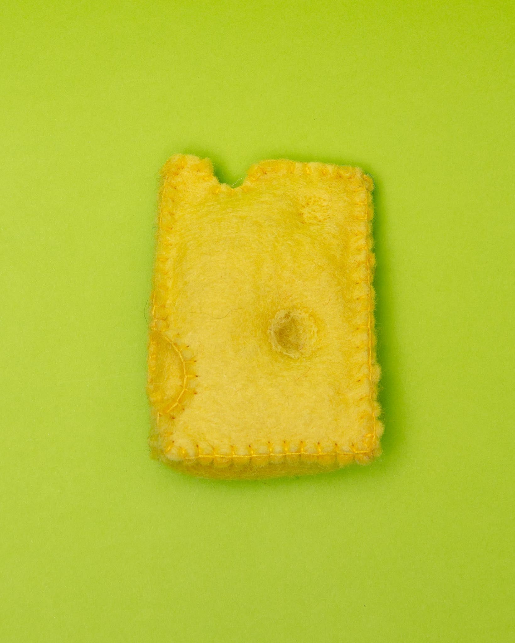 Hand Knit Swiss Cheese Cat Toy