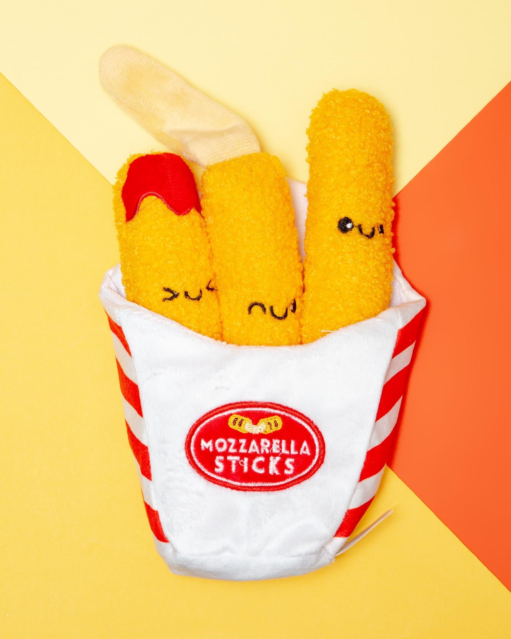 Mozzarella Sticks Crinkle Interactive Dog Toy