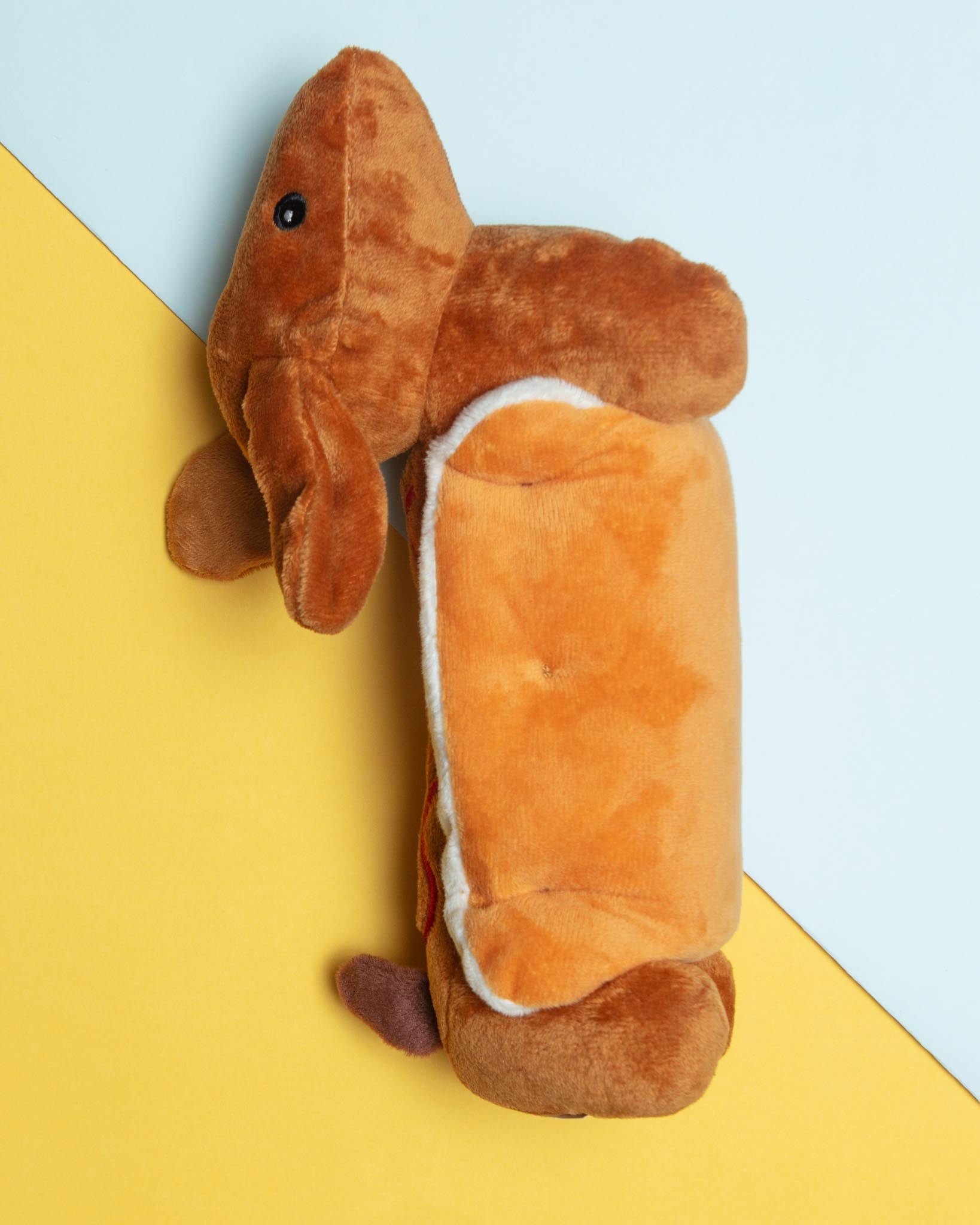 Hot Dog! Squeaky Plush Dog Toy (10")