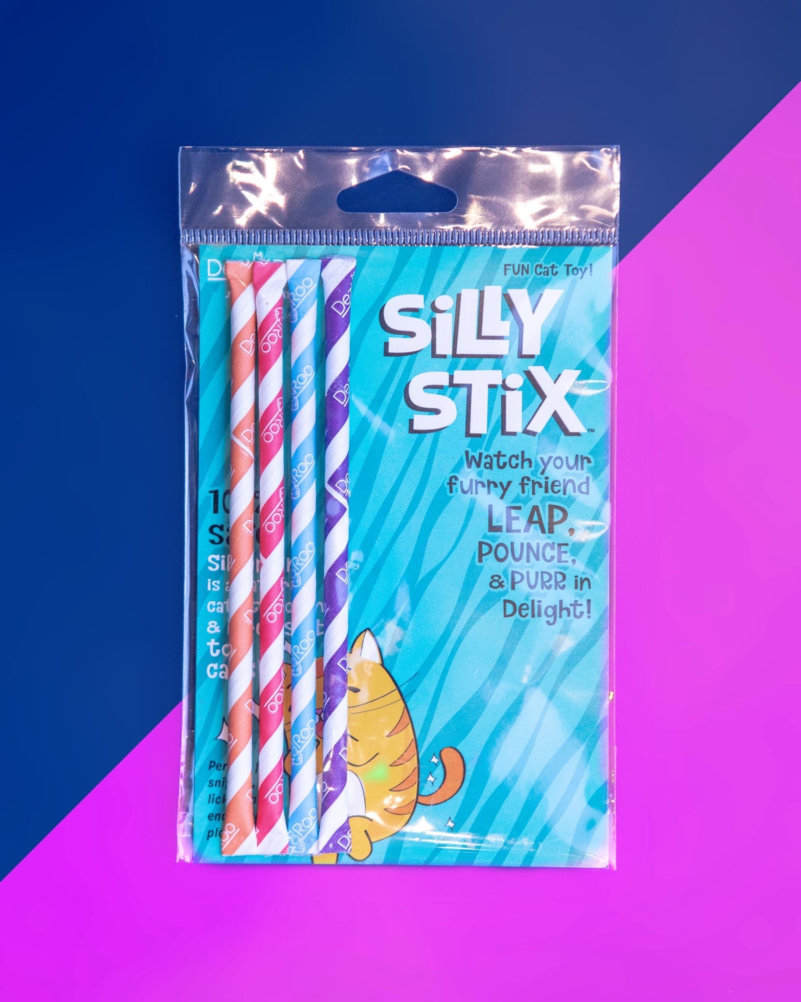 Silly Stix Silvervine Cat Toy (4-Pack) (Made in the USA)