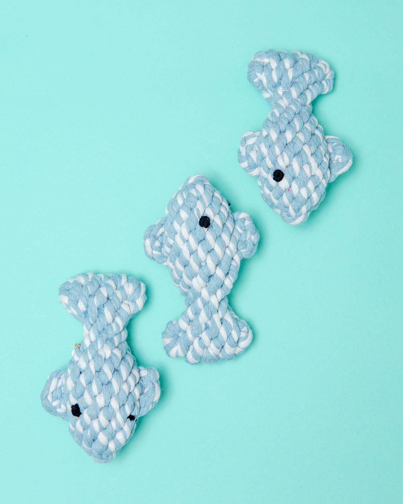 April the Fish Sustainable Handmade Nautical Dog Rope Toy