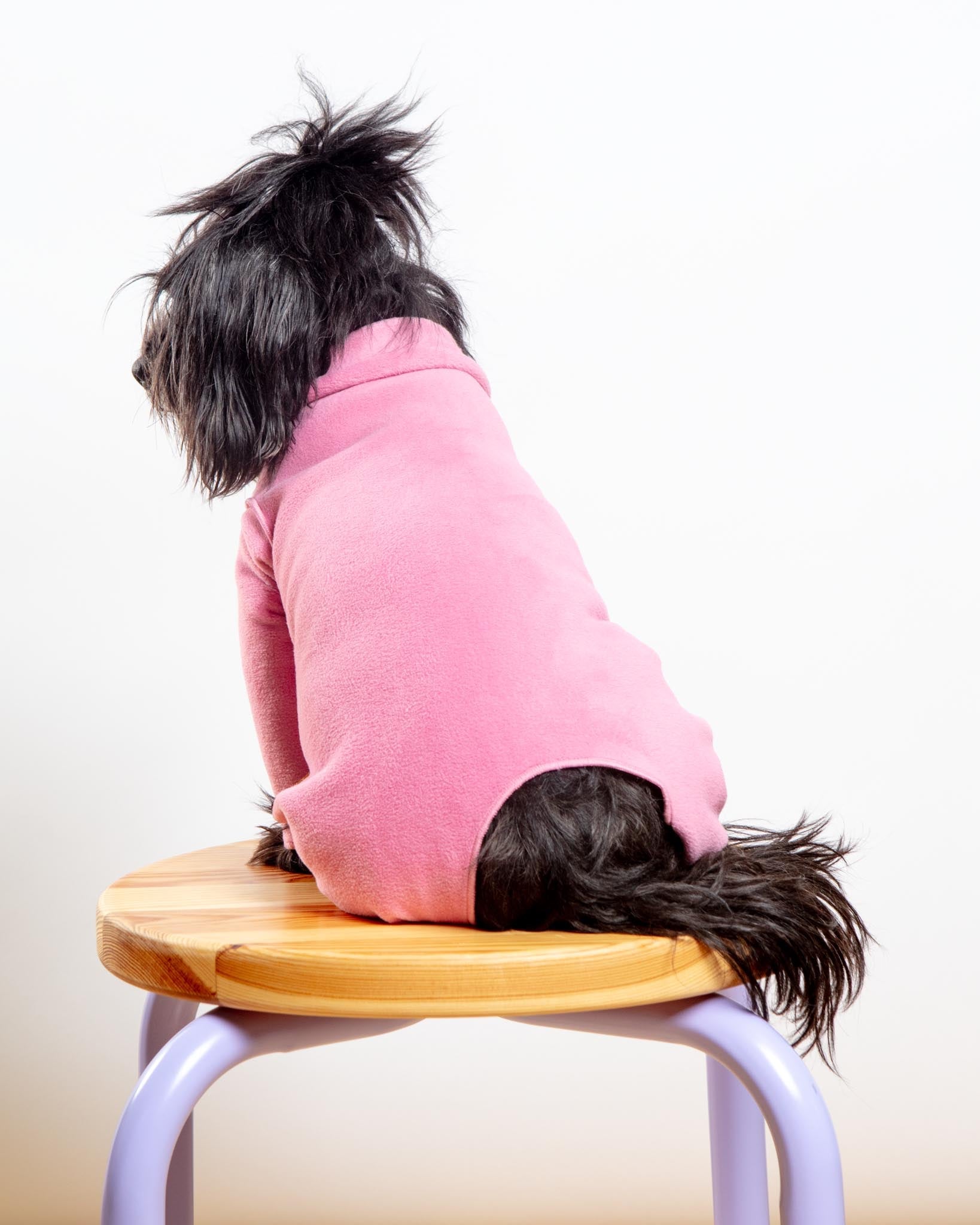 Stretch Fleece Onesie in Rose Pink (Made in the USA) (DOG & CO. + GOLD PAW Exclusive!)