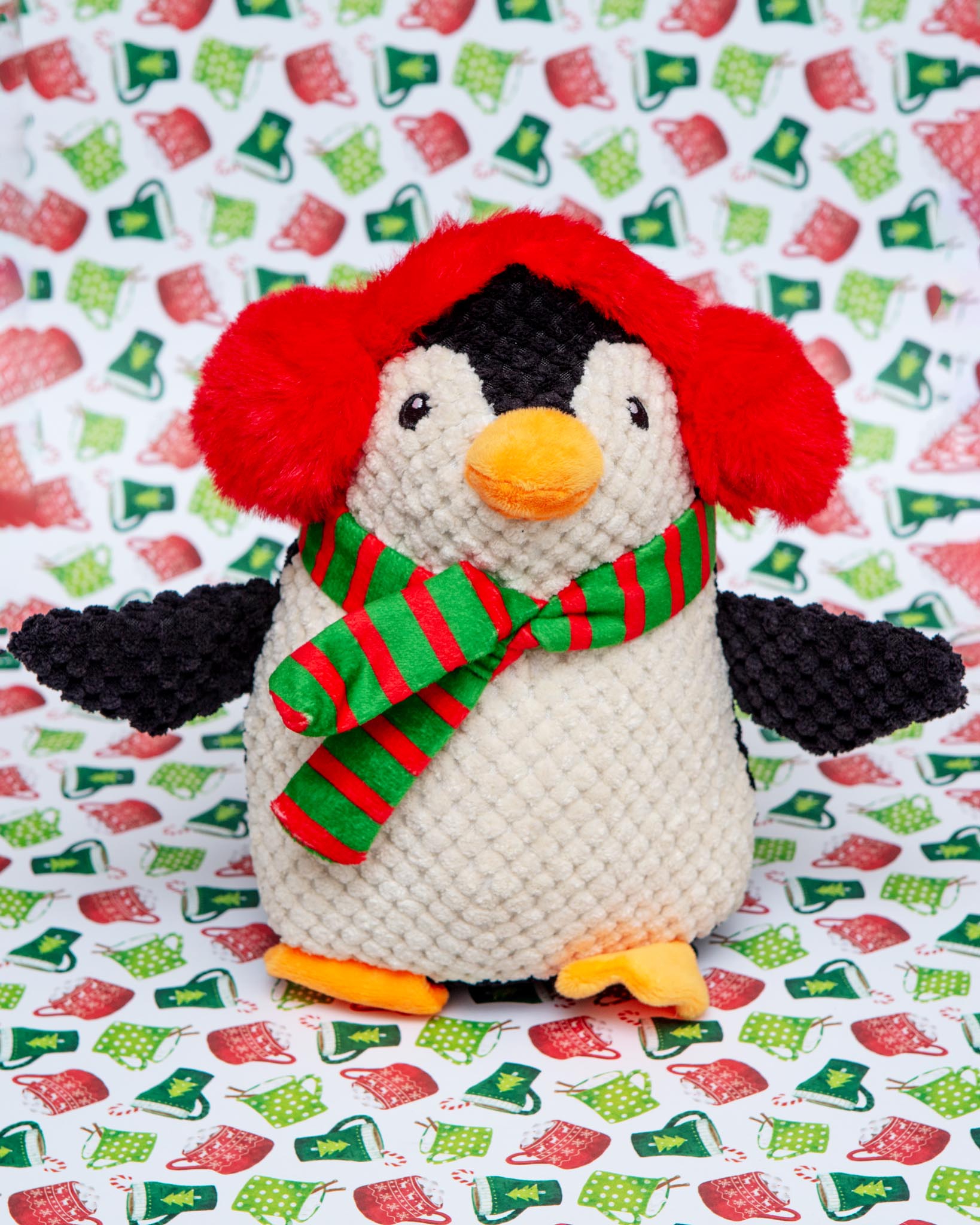 Tubby the Penguin Squeaky Plush Dog Toy