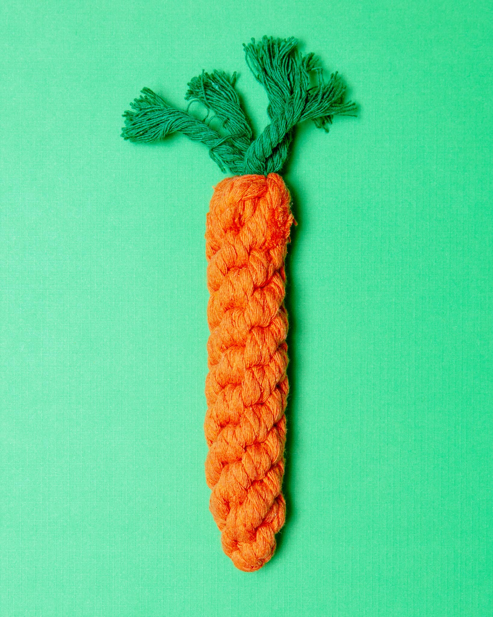 Eco-Friendly Carrot Rope Dog Toy